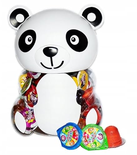 Panda Jelly Cup Gummibären Sparschwein 100 Stück 1300g von Jelly Candy