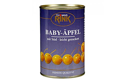 Baby-Äpfel, leicht gezuckert, mit Stiel, 425g von Jens Thiele GmbH