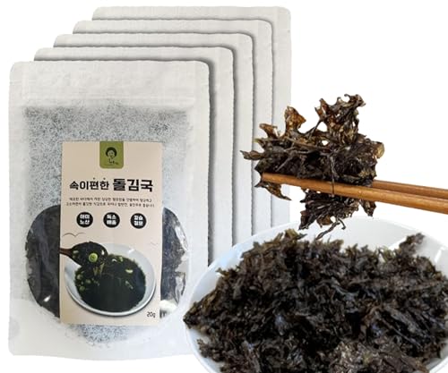 ANOGNAM DRIED LAVER 20g x 5er Set – für Seetang Suppe | 100% Koreanischer Dolkim | Ohne Zusatzstoffe | Leicht bekömmlich & kalorienarm | HACCP-zertifizierte Qualität von JeollaNamdo THE KITCHEN OF KOREA