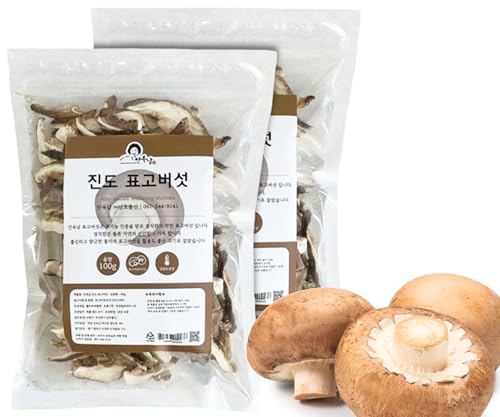 ANOGNAM Getrocknete Shiitake Pilze in Scheiben 100g x 2er Set | Intensives Umami-Aroma | Wiederverschließbar | Vielseitig für Suppen, Eintöpfe & Wok-Gerichte von JeollaNamdo THE KITCHEN OF KOREA