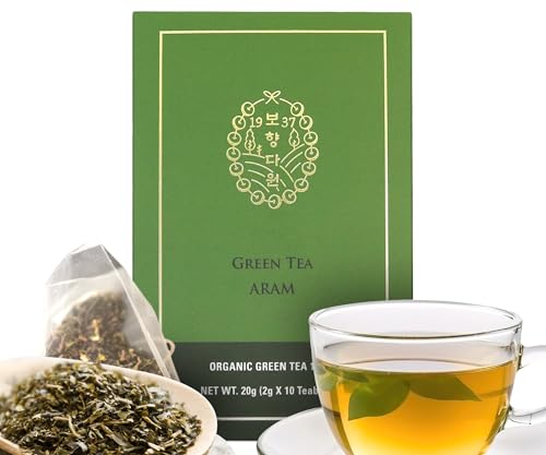 Bohyang Garden Green Tea 2g x 12er Pack | Ideal heiß oder als Eistee | Natürlich angebaut für Gesundheit und Wohlbefinden (Grüner Tee) von JeollaNamdo THE KITCHEN OF KOREA