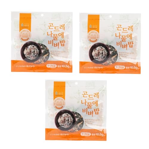 Korean Bibimbap Namul 3er Mix Set | Organische, Pestizidfreie Gemüsemischung für Bibimbap und Salat | Sofort einsetzbar & Geschmacksvielfalt (Gondre - 3er) von JeollaNamdo THE KITCHEN OF KOREA