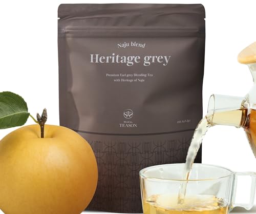 Naju Blend Heritage Grey Tee 15 Stück | Premium Blending Tee mit exquisiter Mischung aus koreanischer Birne & Rose Petal Earl Grey | Entwickelt von Tee-Sommeliers | Perfekt für luxuriösen Milchtee von JeollaNamdo THE KITCHEN OF KOREA