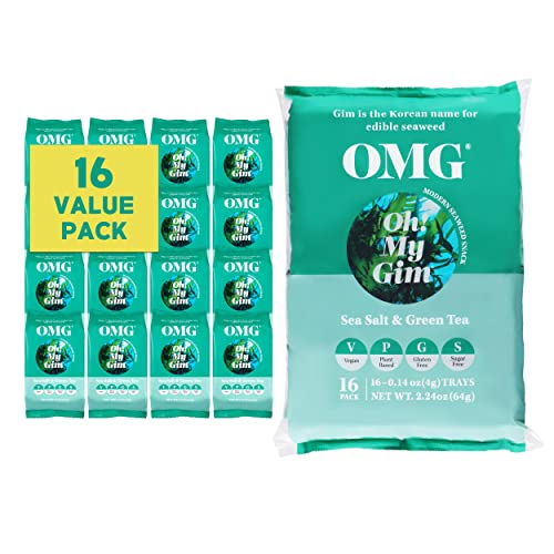 Oh! My Gim Seaweed Snack (Meersalz & Grüner Tee) von JeollaNamdo THE KITCHEN OF KOREA