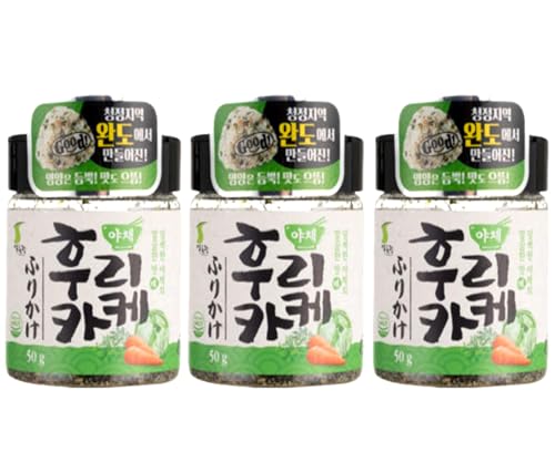 PURUNJEONG Furikake 50g - Vegetable Flakes 3er Set | Natürliche Gewürzmischung | Vielseitig & Gesund | Mit Algen und Gemüse (3er) von JeollaNamdo THE KITCHEN OF KOREA