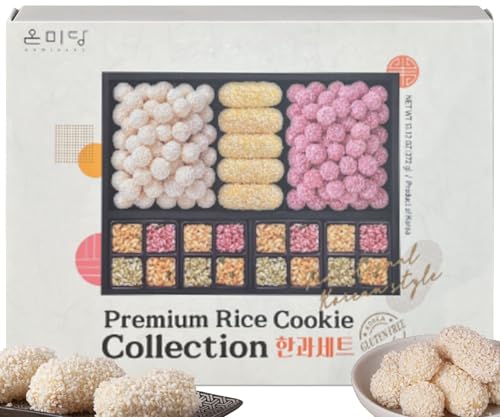 SANDEULHAE Premium Rice Cookie | Koreanische Reissnacks | Glutenfreie Snacks | Vegane Leckereien | Traditionelle Süßigkeiten | Geschenkideen | Ölfrei (Reiskeks Collection) von JeollaNamdo THE KITCHEN OF KOREA