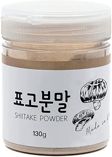 Shiitake Pilze Pulver 130g, Natürliche Zutaten Pilz Gewürze, Gemüse Geschmack Umami Würze, Kochen Gesunde Koreanische Essen, Südkorea Premium Qualität Seasoning, Koreanisch Lebensmittel von JeollaNamdo THE KITCHEN OF KOREA