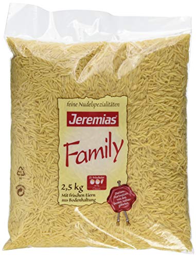 Jeremias Nudelreis, Family Frischei-Nudeln, 1er Pack (1 x 2.5 kg Beutel) von Jeremias