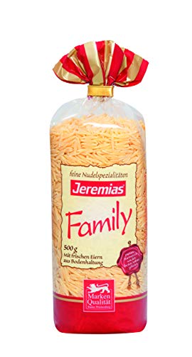 Jeremias Nudelreis, Family Frischei-Nudeln, 4er Pack (4 x 500 g Beutel) von Jeremias