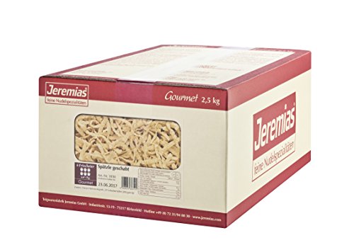 Jeremias Spätzle geschabt, Gourmet Frischei-Nudeln, 1er Pack (1 x 2.5 kg Karton) von Jeremias