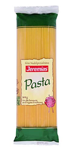 Jeremias Spaghetti, Pasta - Hergestellt aus reinem Hartweizengrieß, 4er Pack (4 x 500 g Beutel) von Jeremias