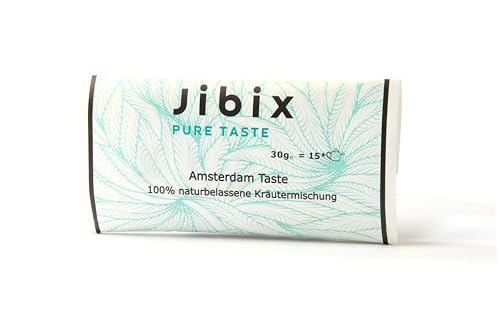 Jibix Kräuter Tee Amsterdam Taste 100% naturbelassen 30g | Eibisch | Himbeerblätter | Salbei | Minze von Jibix Pure Taste