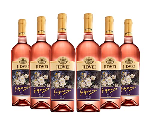 Jidvei | GRIGORESCU Roze - Vin Roze Demisec | Roséwein halbtrocken aus Rumänien | Weinpaket 6 x 0,75 L D.O.C. von Jidvei