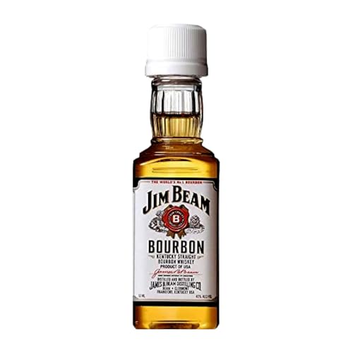 Whisky Bourbon 12 Einheiten Box Jim Beam Kentucky Straight 4 Jahre Miniaturflasche 5 cl von Jim Beam Brands Co