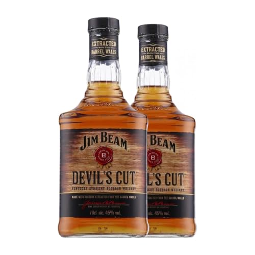 Whisky Bourbon Jim Beam Devil's Cut 70 cl (Karton mit 2 Flaschen von 70 cl) von Jim Beam Brands Co