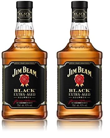 Jim Beam BLACK Extra-Aged Bourbon 43% Vol. 0,7l (Packung mit 2) von Jim Beam