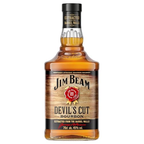 Jim Beam Devil's Cut | Kentucky Straight Bourbon Whiskey | robuster Geschmack mit intensiven Eichen- und Vanillenoten | 45% Vol. | 700ml von Jim Beam