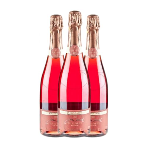 Joan Sarda Rosado Brut Cava Reserve 75 cl Rosé Sekt (Karton mit 3 Flaschen von 75 cl) von Joan Sarda