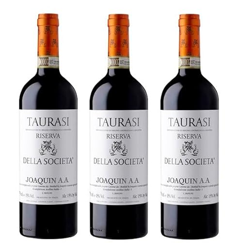 3x 0,75l - 2015er - Joaquin - Riserva della Società - Taurasi D.O.C.G. - Kampanien - Italien - Rotwein trocken von Joaquin