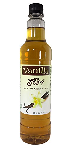 Joe's Syrup, Bio-Zucker, natürlicher Vanillegeschmack, 750 ml von Joe's Syrup