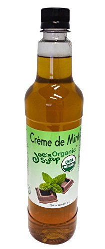 Joe's Syrup Bio Aromatisierter Sirup, Bio Crème de Mint, 750 ml von Joe's Syrup