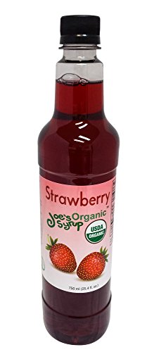 Joe's Syrup Sirup mit Bio-Geschmack, Bio-Erdbeere, 750 ml von Joe's Syrup