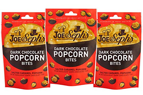 Joe & Seph's Dark Chocolate Popcorn Bites 3 Pack - Salted Caramel Popcorn 63g von Joe & Sephs