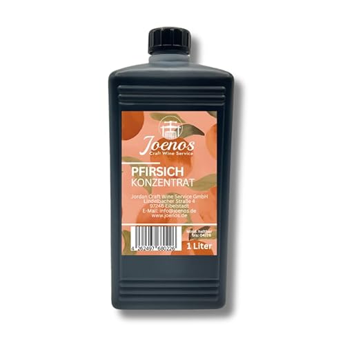 Joenos Pfirsich-Konzentrat, Fruchtsaft für Wein und Bowle, 1 Liter von Joenos