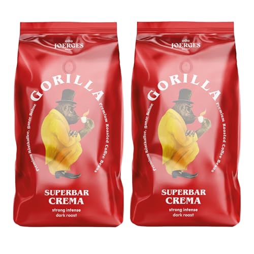 2x Espresso Gorilla 1.000g Super Bar Crema von Joerges