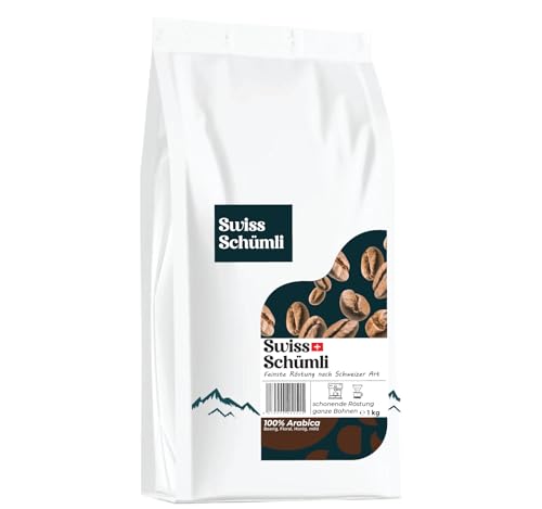 Der Neue: Schwiizer Schüümli, helle Röstung, Crema, Ganze Kaffeebohnen 1kg - Intensität 2/5, Säure 1/5 von Joerges