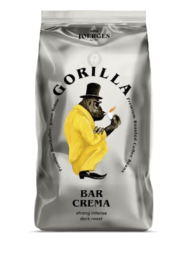 Joerges Kaffee ganze Bohnen Espresso Gorilla Bar Crema, 1 kg von GORILLA