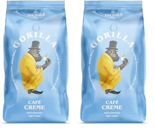 Joerges Gorilla Café Creme, 1 kg (Packung mit 2) von Joerges