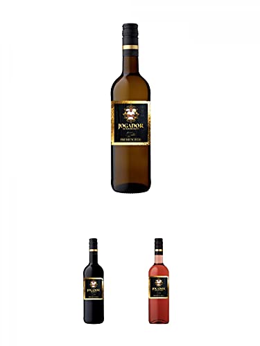 Jogador GRAUBURGUNDER by AILTON 12,5% 0,75 Liter + Jogador MERLOT by AILTON + Jogador ROSE by AILTON 12,5% 0,75 Liter von Jogador