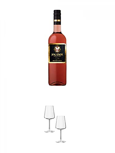 Jogador ROSE by AILTON 12,5% 0,75 Liter + Weißweinglas Stölzle - 1590002 2 Stück von Jogador