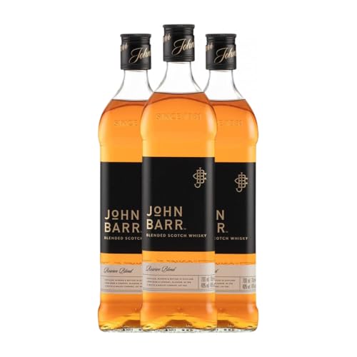 Whiskey Blended John Barr. Black Label Reserve 70 cl (Karton mit 3 Flaschen von 70 cl) von John Barr