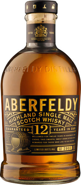 Aberfeldy Highland Single Malt Scotch Whiskey 40% vol. 0,7 l von John Dewar and Sons