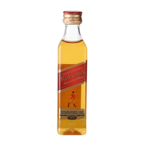 Whiskey Blended 12 Einheiten Box Johnnie Walker Red Label Miniaturflasche 5 cl von John Walker & Sons