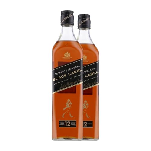 Whiskey Blended Johnnie Walker Black Label Reserve 12 Jahre 70 cl (Karton mit 2 Flaschen von 70 cl) von John Walker & Sons