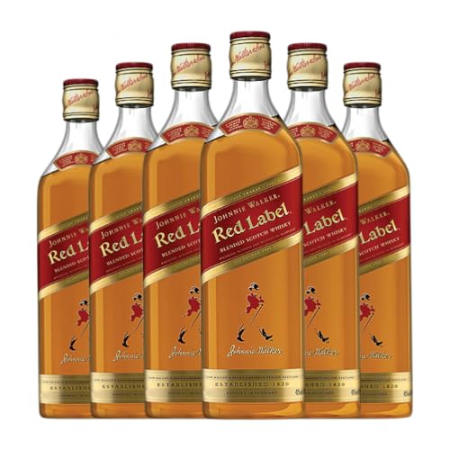 Whiskey Blended Johnnie Walker Red Label Drittel-Liter-Flasche 35 cl (Karton mit 6 Drittel-Liter-Flasche von 35 cl) von John Walker & Sons