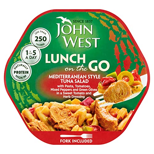 John West Lunch on the Go Thunfischsalat im mediterranen Stil, 220 g von John West