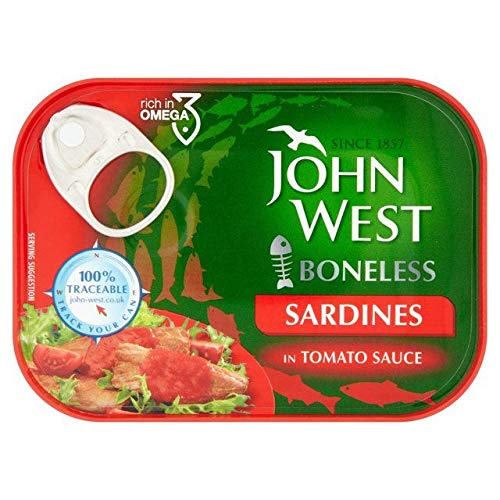 John West Ohne Knochen Sardinen In Tomatensauce 95G von John West