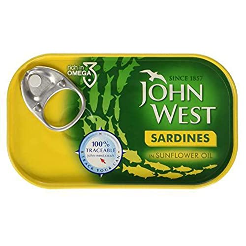 John West Sardinen in Sonnenblumenöl 12 x 120g von My Africa Caribbean