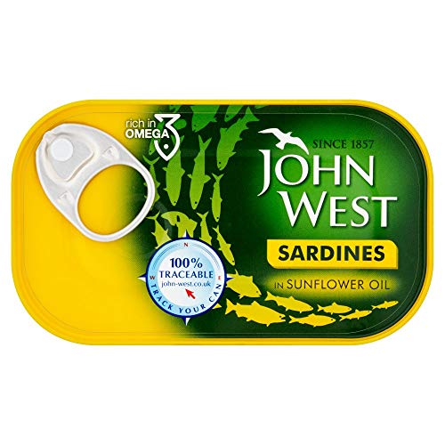 John West Sardines in Sunflower Oil 120g (Packung 12) von John West