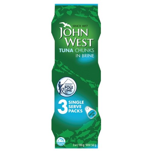 John West Thunfisch Chunks in Brine 9 x 80g von John West