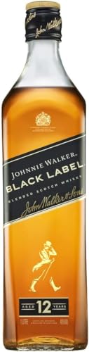 Johnnie Walker Black Label | Blended Scotch Whisky | aromatischer | blended in den 4 prominentesten, schottischen Whisky-Regionen | 40% vol | 1000ml Einzelflasche | von JOHNNIE WALKER