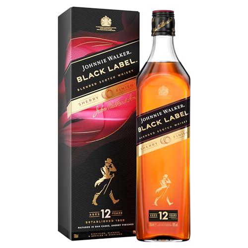 Johnnie Walker Black Label Sherry Finish| Blended Scotch Whisky | Limitierte Edition | blended in Schottland | 40% vol | 700ml Einzelflasche | von Johnnie Walker