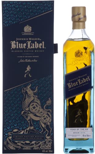 Johnnie Walker Blue Label Blended Scotch Whisky, Chinese New Year – Year of the Ox 2021 – Limited-Edition Design im Geschenkkarton, 70cl von JOHNNIE WALKER