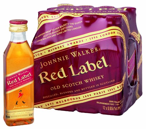 Johnnie Walker - Red Label Blended Scotch Whiskey 'Miniaturen'- 12 x 0,05l von JOHNNIE WALKER