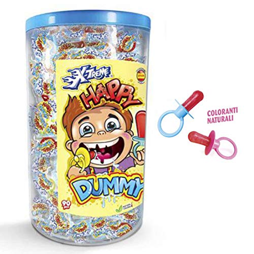 JOHNY BEE® Happy Dummy Schnuller als Lutscher (Display 90 x 5g) von Johny Bee