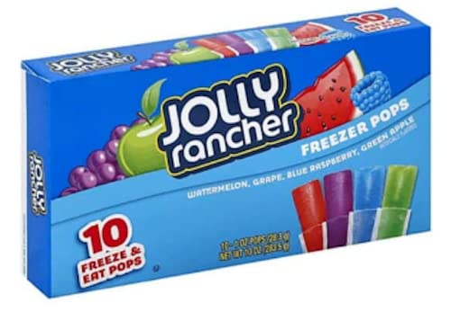 Jolly Rancher Watermelon & Green Apple Freezer Pops, 1 oz, 10 count von Jolly Rancher